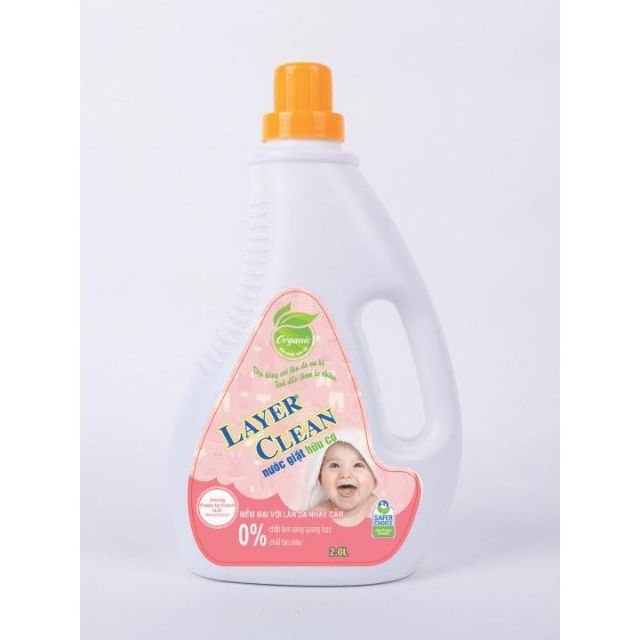 Nước giặt hữu cơ Layer Clean 2L hương Poppy( nước hoa)