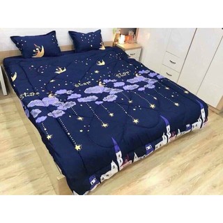 Bộ gra giường 3 món ( 1 gra + 2 vỏ gối nằm)