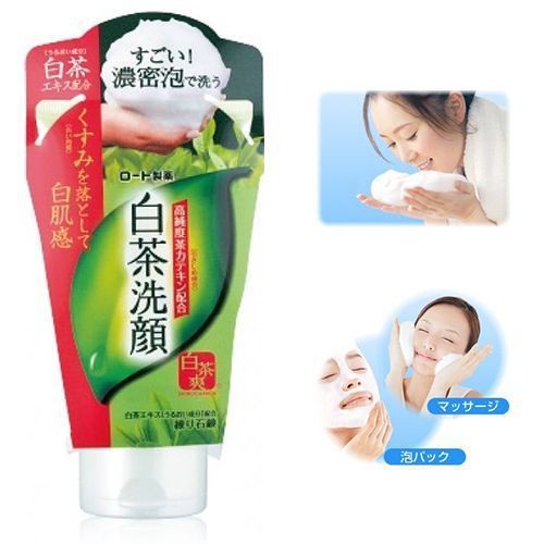 Sữa Rửa Mặt Trắng Da, Ngừa mụn Trà Xanh Rohto Shirochasou Green Tea 120ml