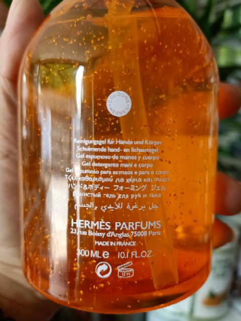 Sữa Tắm Hương nước hoa Pháp Hermes Eau de Mandarine Ambree 300ML