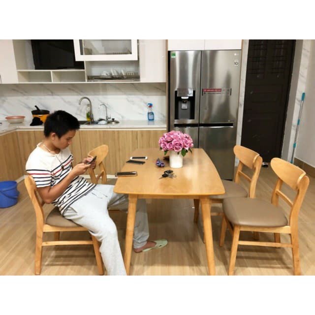 Bàn Ăn Bàn Cafe Gỗ Mango 1m2