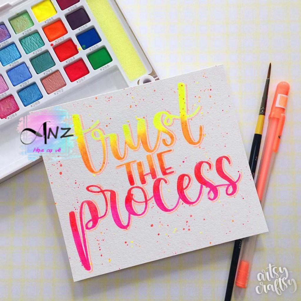 Màu nước dạng nén SAKURA Koi Watercolor 12/18/24/30/36/48 màu