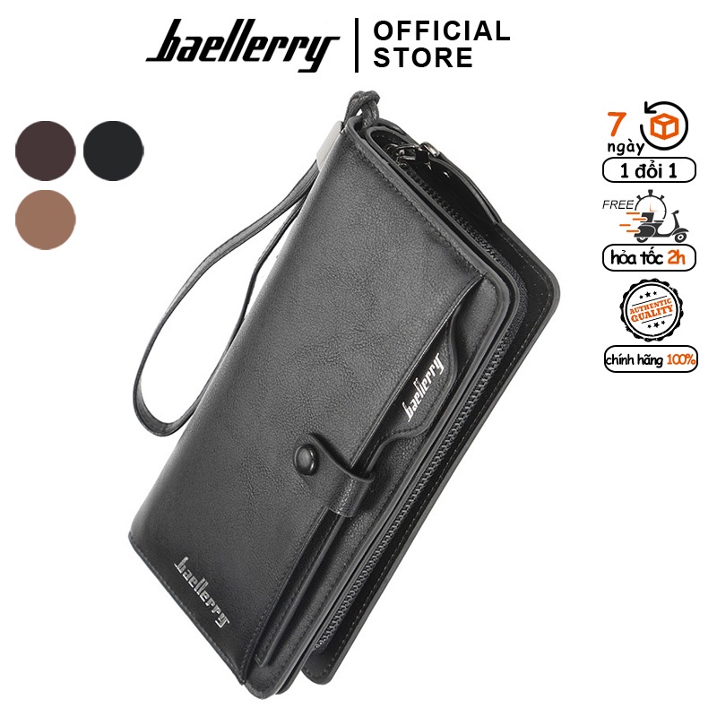 Ví Nam Cầm Tay Baellerry Mẫu Dài Nhiều Ngăn Chất Da Cao Cấp - S6703