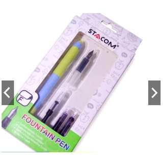 Bộ bút máy 6 món màu Xanh/Tím/Đen STACOM/FP101S