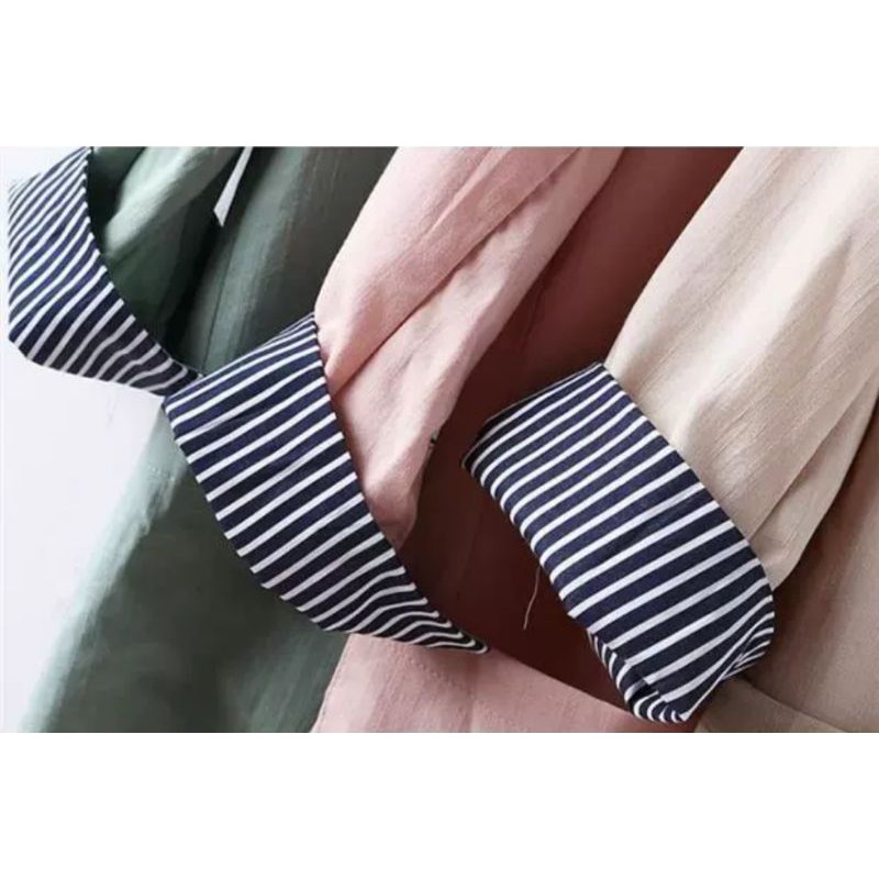 {Nhiều màu} Áo blazer dáng dài tay lỡ phối kẻ xuất Hàn (có sẵn) | BigBuy360 - bigbuy360.vn