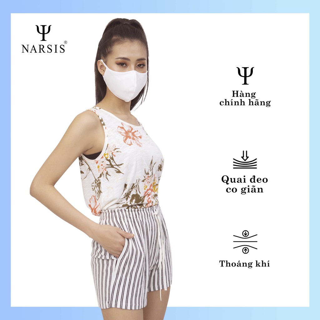 Set 3 chiếc khẩu trang cao cấp Narsis KH0016E chất liệu vải Cotton không bám bụi