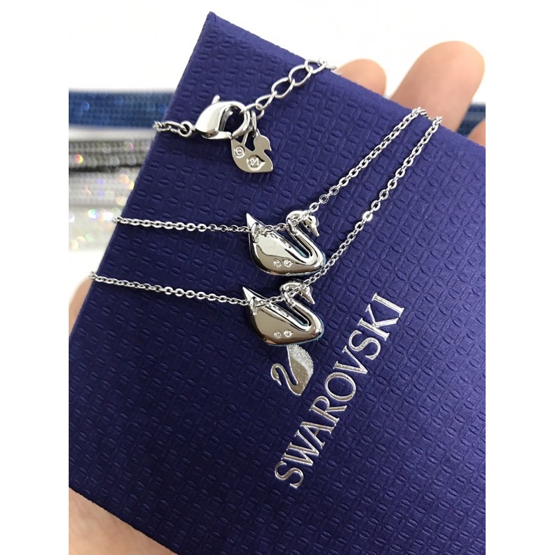 Dây chuyền Thiên nga Swarovski xanh omber size nhỏ