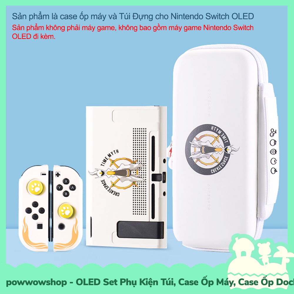 OLED/V1/V2 Set Phụ Kiện Case Ốp Máy, Ốp Dock Nintendo Switch Phong Cách Legend Arceus