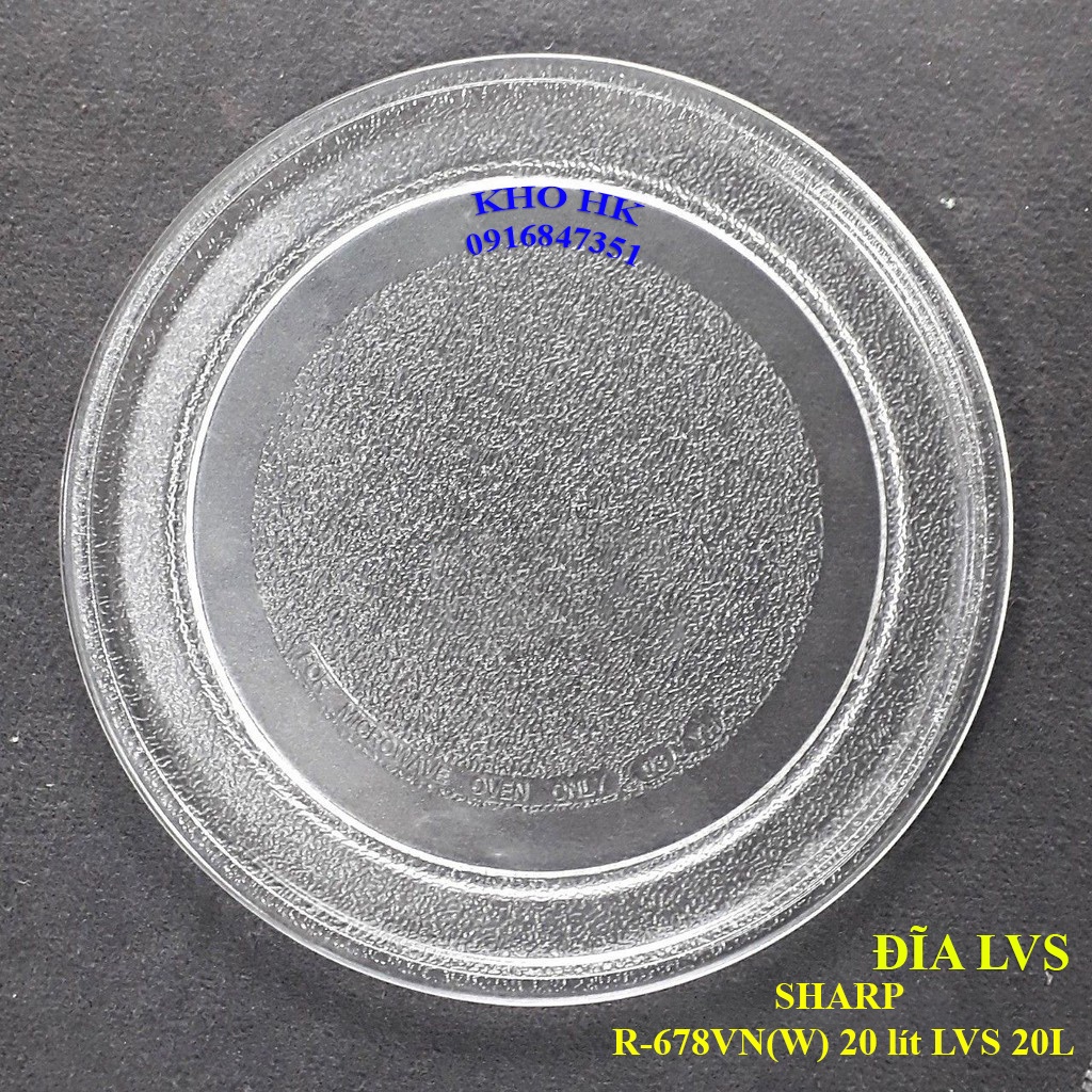 Đĩa thủy tinh dùng cho lò vi sóng cơ SHARP R-678VN 20 lít LVS 20L