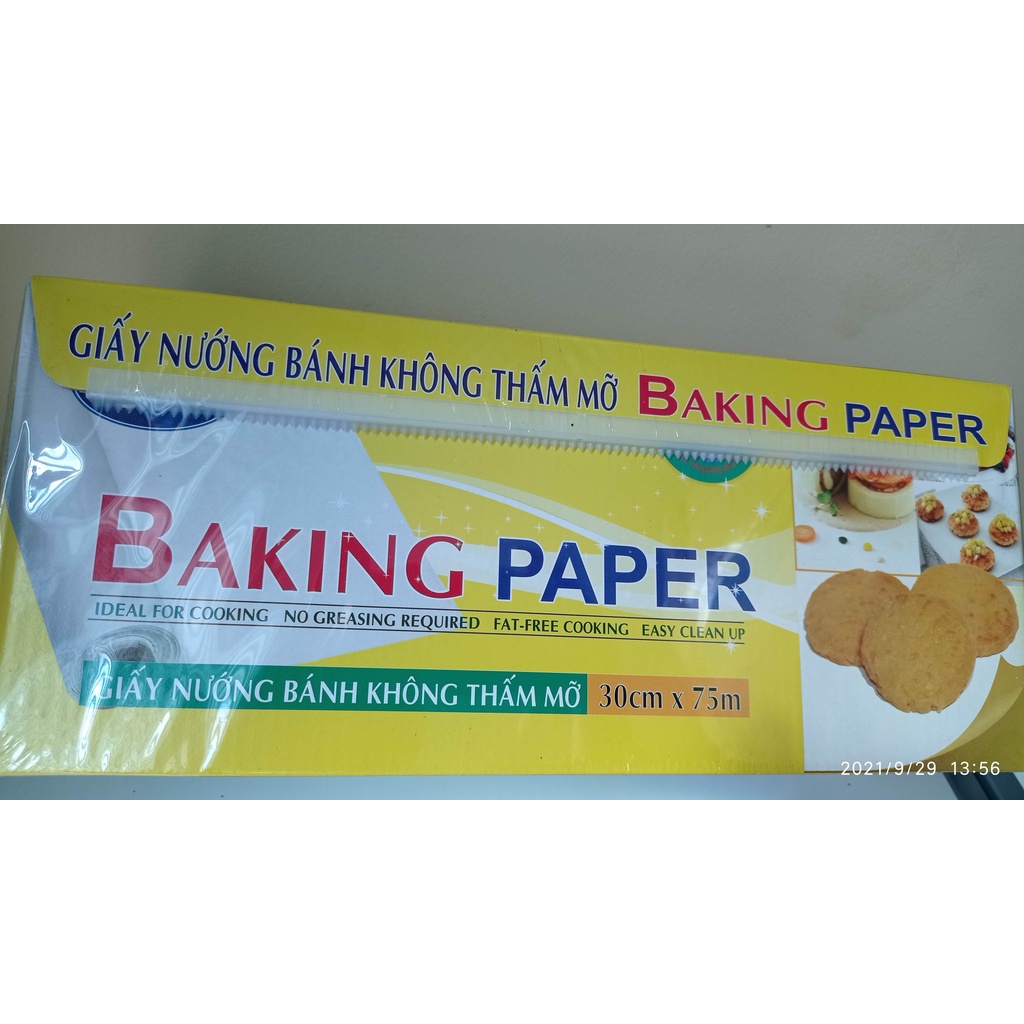 BAKING PAPER/Giấy nến chống dính loại cuộn 5M size 30cmx5m [EUFOOD]