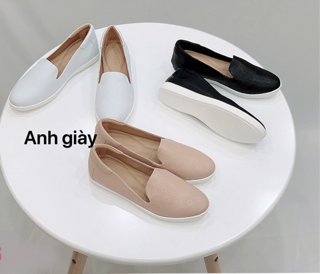 GB24-Giày slipon da lì mềm cao cấp VNXk( ảnh thật, kèm video)