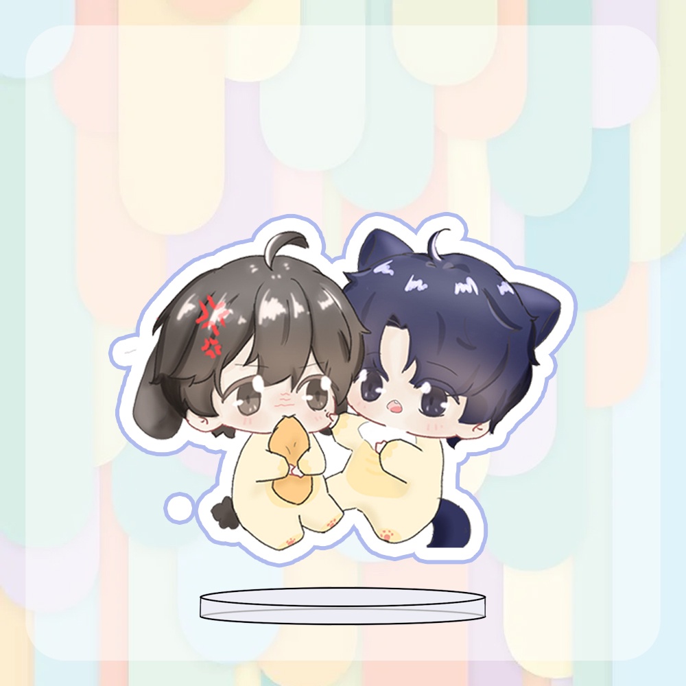 ( MINI ) Mô hình Standee in hình NGỤY TRANG HỌC TRA BL anime chibi mica trưng bày