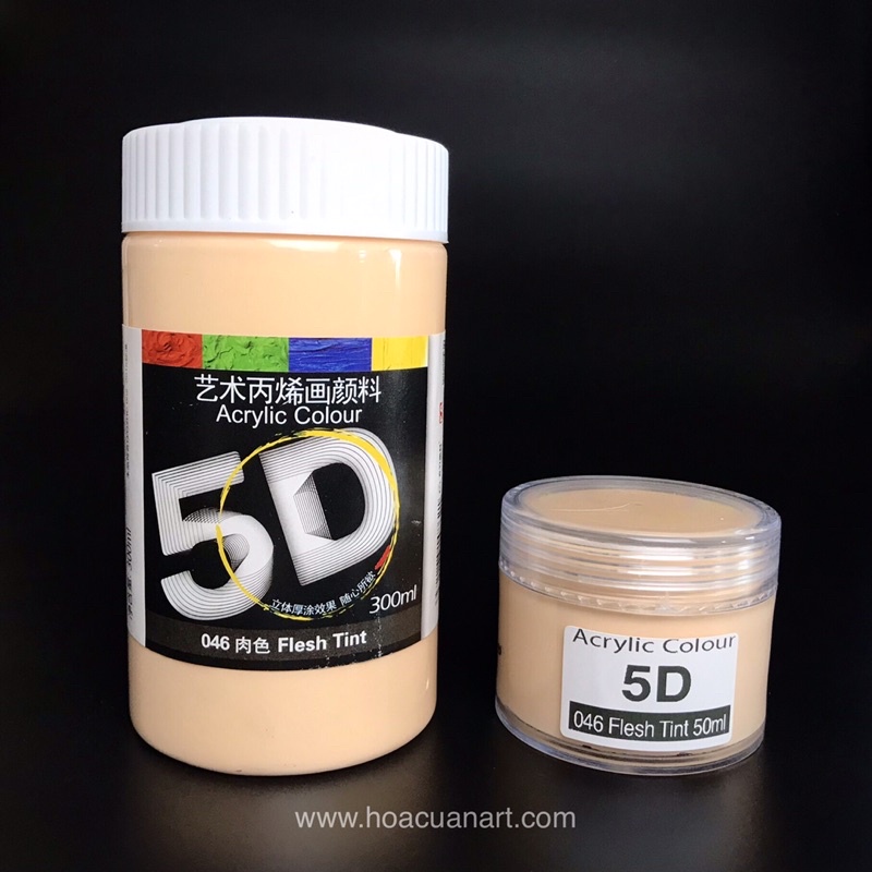 Màu Acrylic 3D - 5D 50ml Từ Lọ Nguyên Chất 300ml