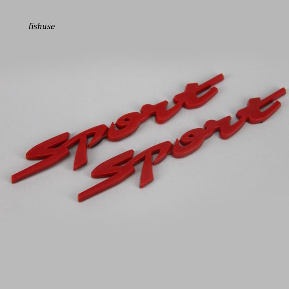 Miếng dán trang trí xe ô tô họa tiết chữ 3D