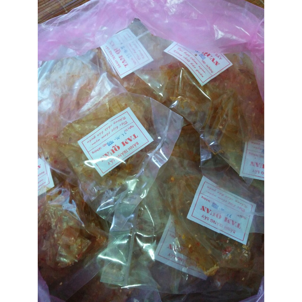 20 bịch bánh tráng sấy giòn tuyệt hảo