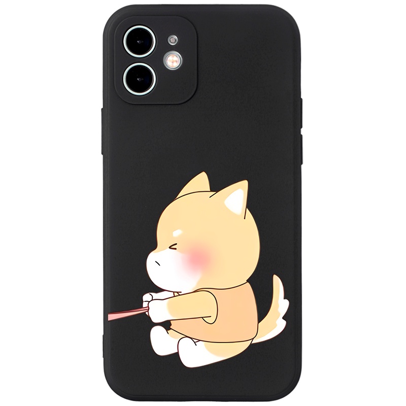 Ốp Điện Thoại JEERO hoạt hình cặp đôi dễ thương đẹp ngộ nghĩnh mềm Compatible for iPhone 13 12 11 Pro Max SE 2020 X XR XS 8 7 ip 6S 6 Plus kute HFN173