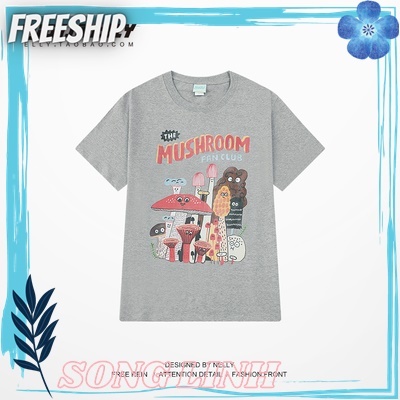 Áo thun cộc tay Nelly -Heybig mẫu MUSHROOM