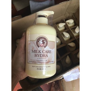 Sữa tắm con bò milk care hydra 800ml