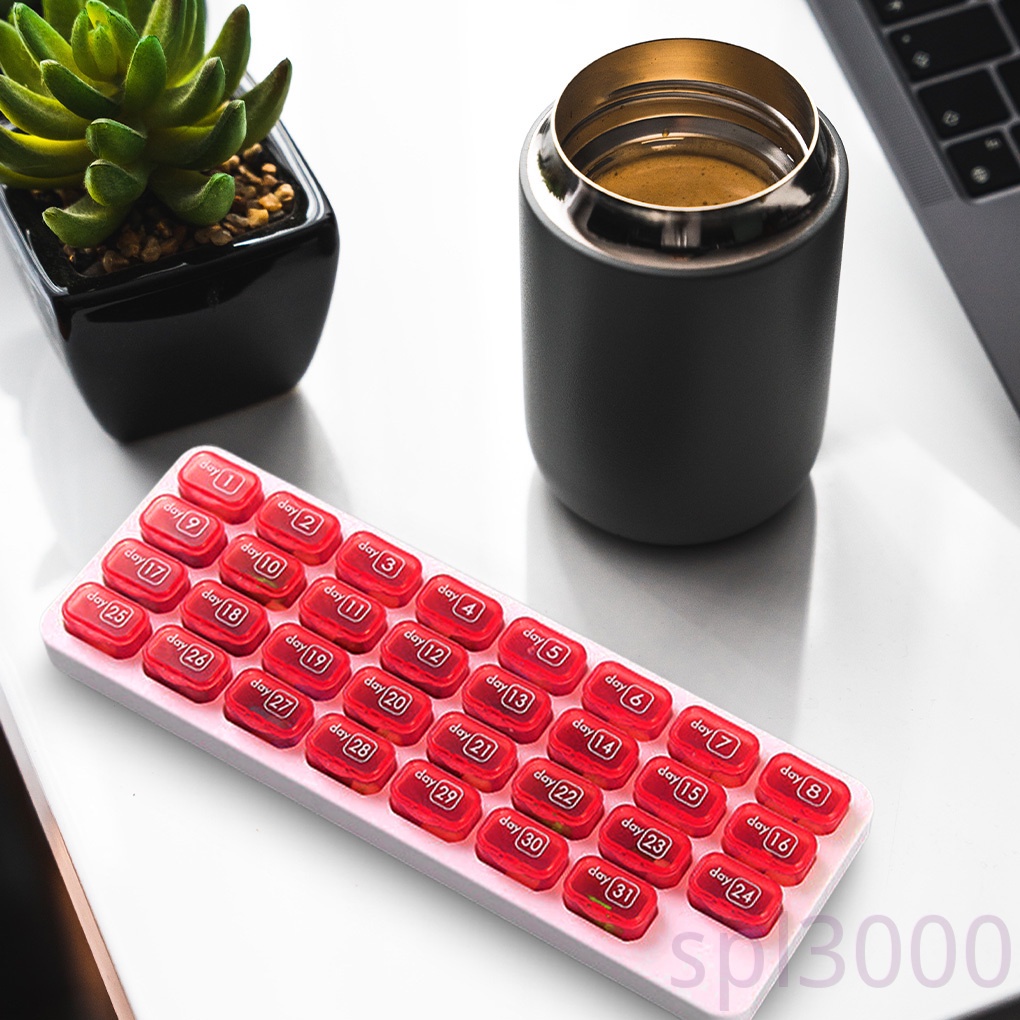 Hộp đựng thuốc chia ngăn 31 ngày tiện dụng