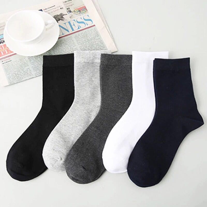 Tất Vớ Nam Cổ Cao Jengiang Vớ cổ cao cotton thấm mồ hôi vớ cao cổ nam thoáng khí T031