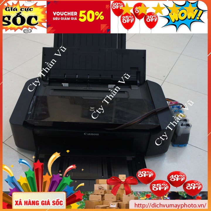 Máy in màu khổ A3 canon IP 8730 8770 đã qua sử dụng máy in dùng 6 màu mực  dẫn mực ngoài giá rẻ bền đẹp bảo hành INECO
