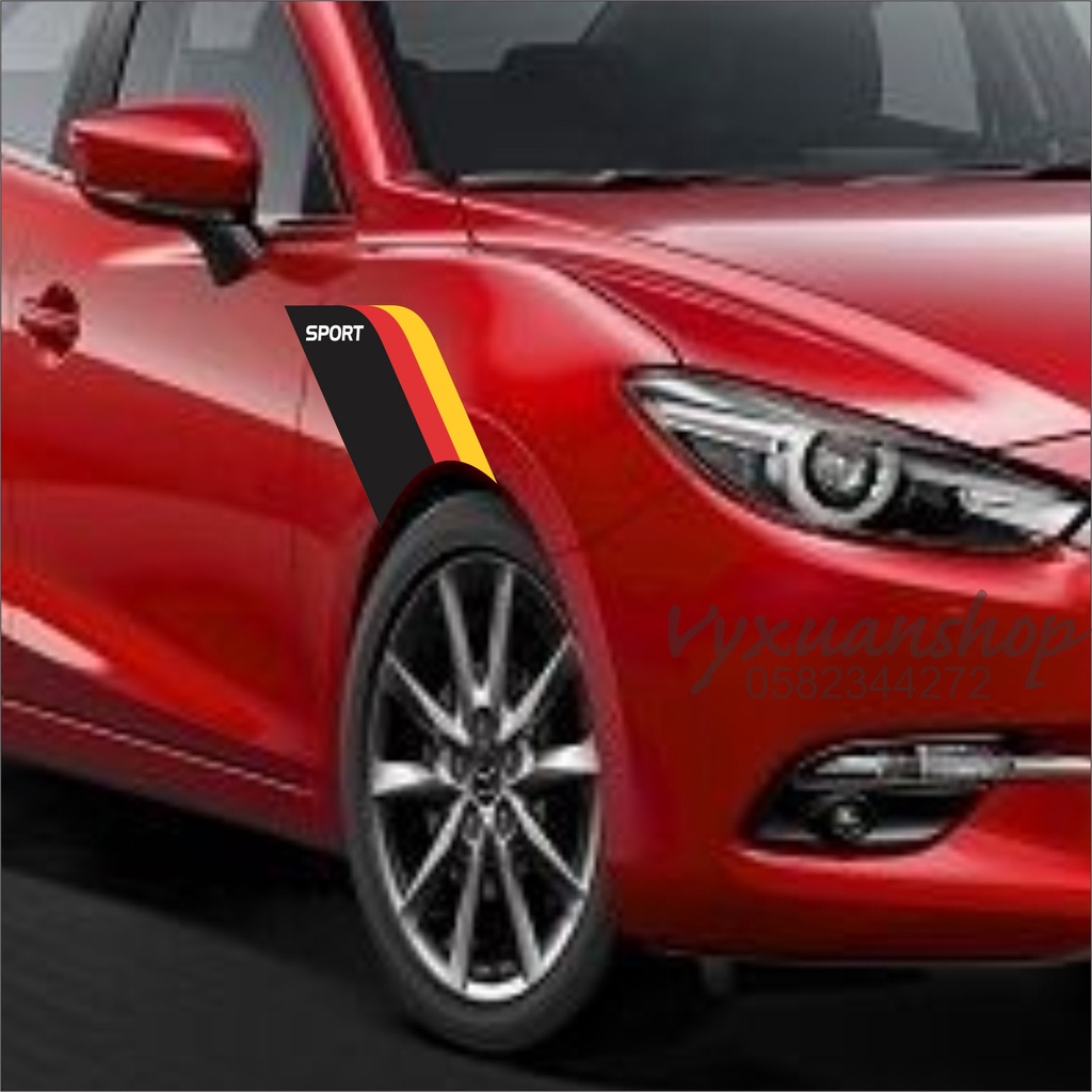 Tem sport 4 chỗ, 7 chỗ phiên bản phi cơ, decal dán xe hơi kèm đồ dán tại nhà
