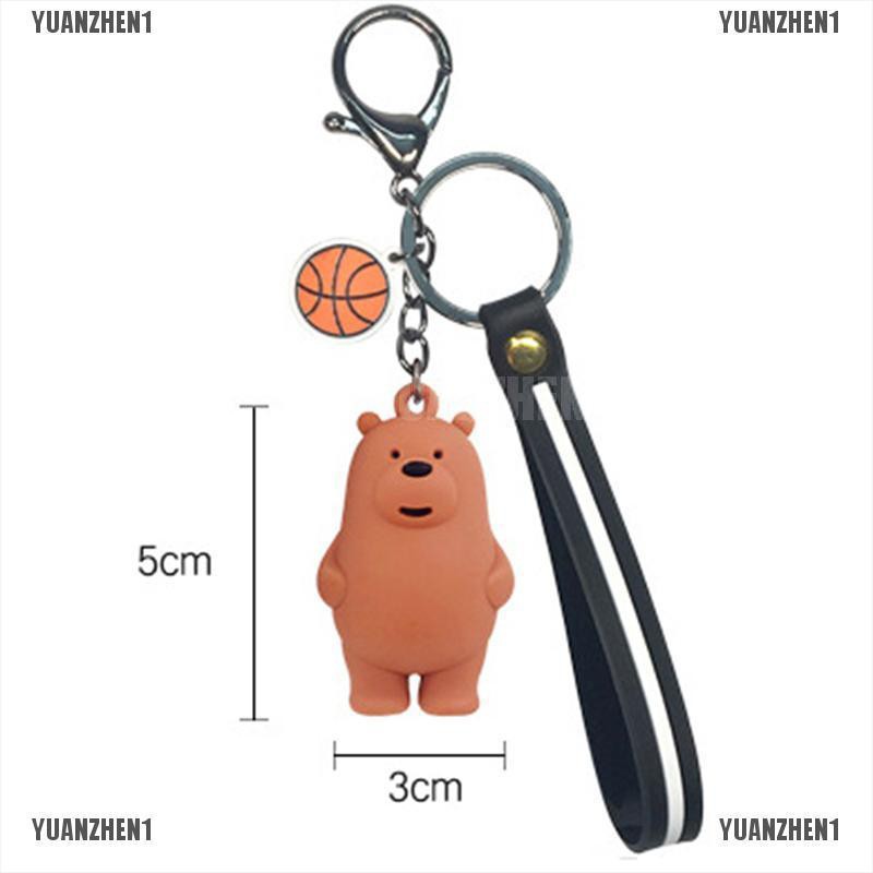 [YUANZHEN1] Móc Khóa we bare bears Băng Giá Gấu