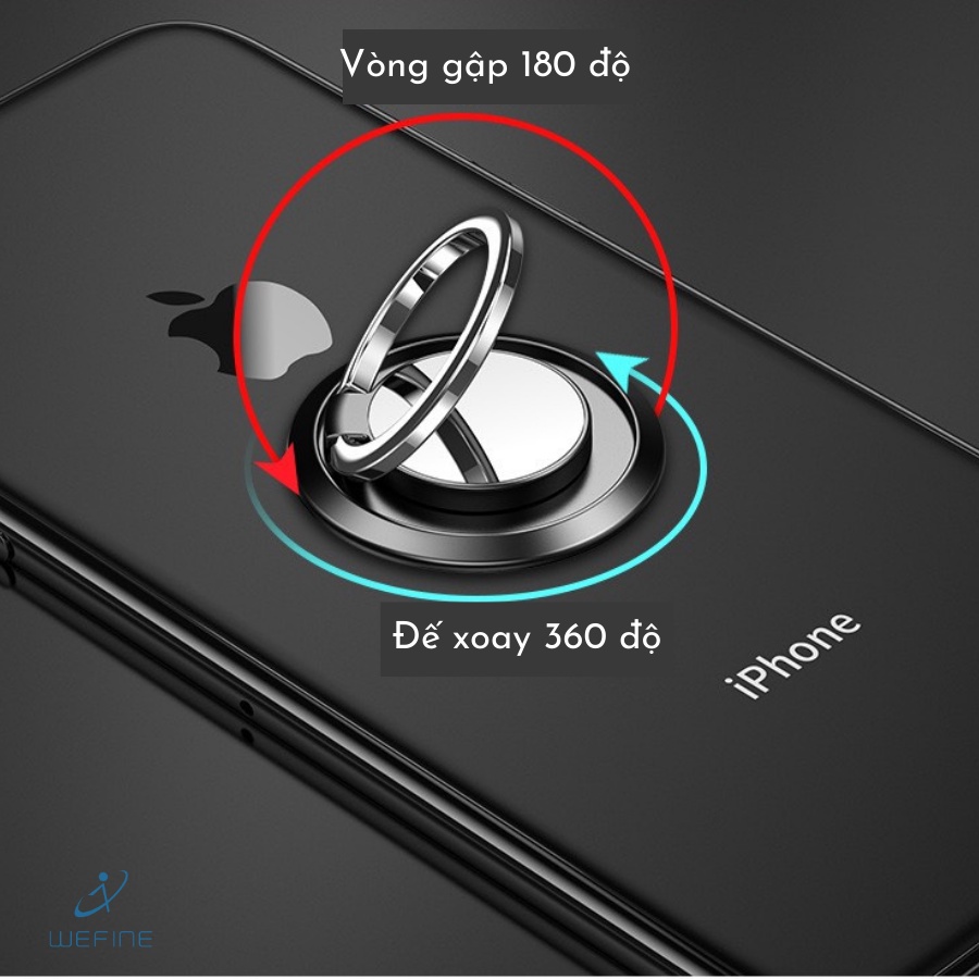 Giá Đỡ Ring Phone Dạng Nhẫn Tròn Gắn Điện Thoại Wefine