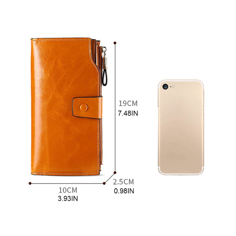 Ví Da Mỏng Đựng Thẻ Tín Dụng / Danh Thiếp Có Khóa Kéo