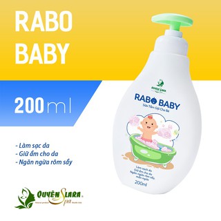 Sữa Tắm Gội Cho Bé Rabo Baby QUYÊN LARA 200ml, Hàng Chính Hãng