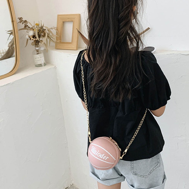 Túi Đeo Chéo Hình Quả Bóng Rổ Mini Dễ Thương Cho Bé