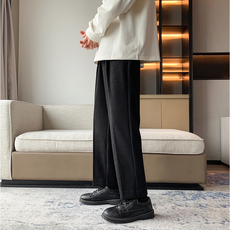 Quần Tây Ống Đứng Phong Cách Hàn Quốc Thanh Lịch Cho Nam