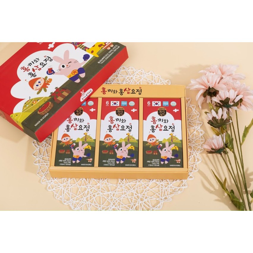 Nước Hồng sâm Baby Hongki 30 gói dành cho trẻ em - Hàng Chính Hãng