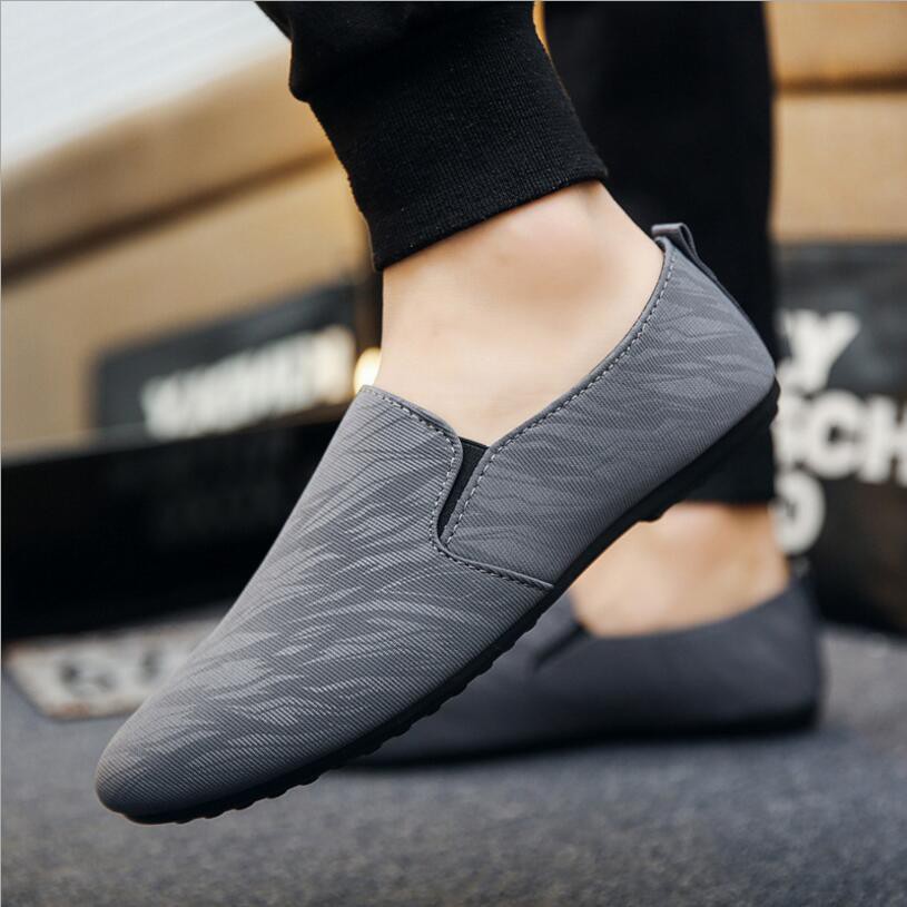 Giày lười vải canvas thoáng khí trẻ trung thời trang dành cho nam | BigBuy360 - bigbuy360.vn