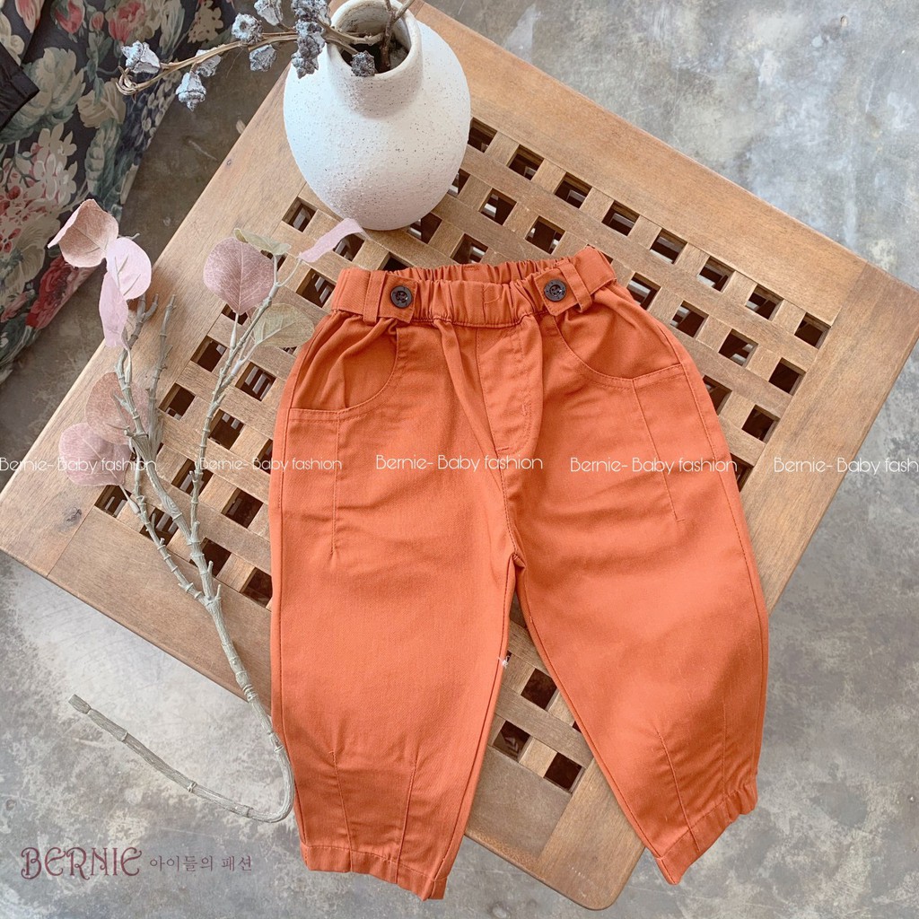 Quần dài kaki mềm cho bé trai bé gái
