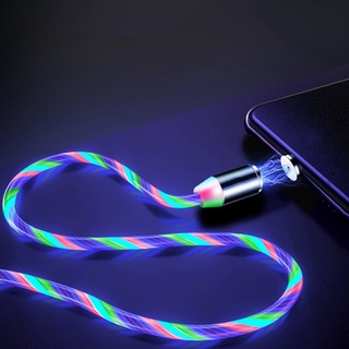 SAMSUNG Cáp Sạc Có Đèn LED Phát Sáng Đầu Micro USB Type C Cho Iphone