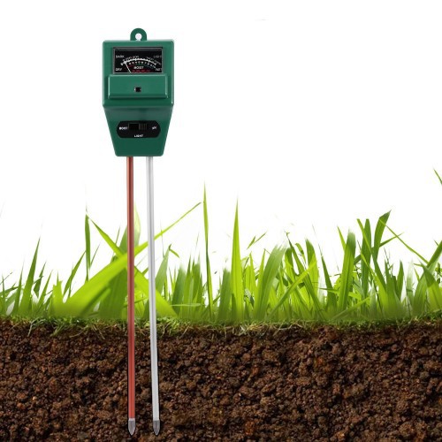 Combo máy đo độ pH và độ ẩm của đất + giấy quỳ tím