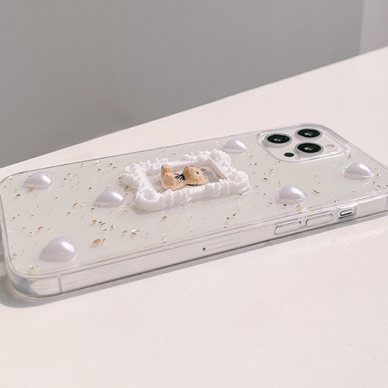 𝐂𝐨́ 𝐬𝐚̆̃𝐧 𝐜𝐡𝐨 𝐢𝐏𝐡𝐨𝐧𝐞 𝟏𝟑 Ốp lưng iphone hình gấu khung ảnh đáng yêu