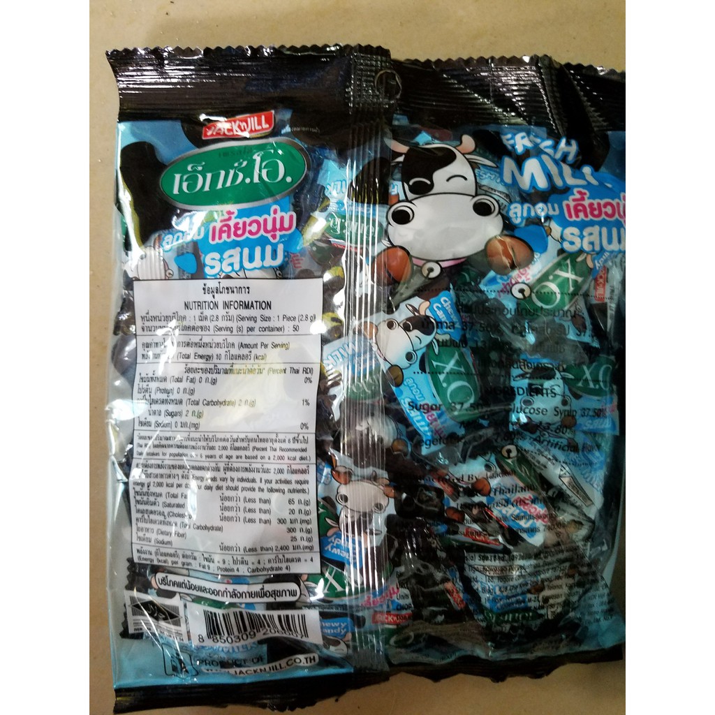 FREESHIP ĐƠN 99K_Kẹo sữa bò XO Thái lan gói 50 viên