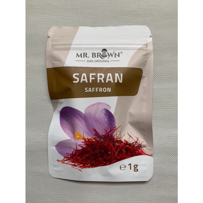 Nhuỵ hoa nghệ tây Saffron Mr. Brown Đức gói 1g, tốt cho sức khoẻ, đẹp da - Gemizy Shop
