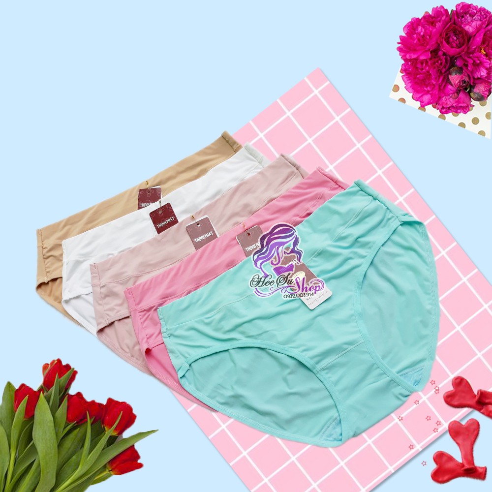 Set 5 quần lót thun lạnh Thịnh Phát big size 70-85kg No.3259 | BigBuy360 - bigbuy360.vn