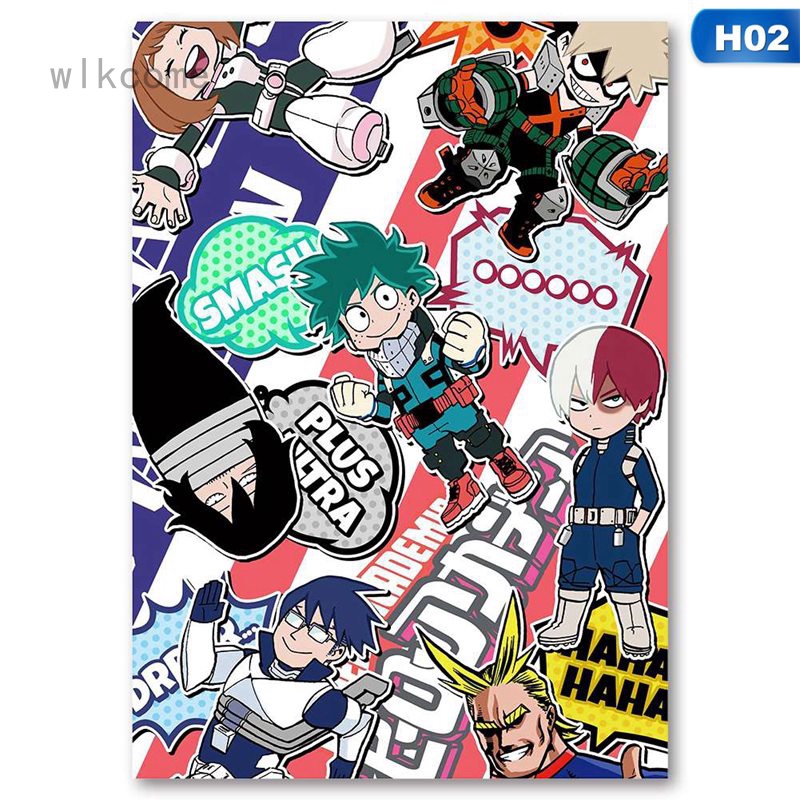 Tranh vải treo tường trang trí hình anime My Hero Academia