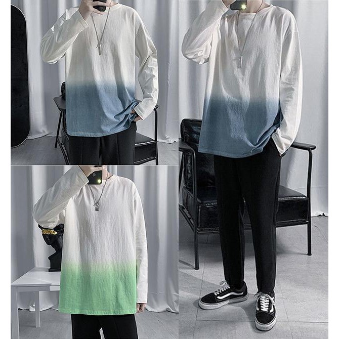 Mẫu Mới 2020 Áo Thun Dài Tay Phối Màu Gradient Cá Tính Cho Nam Phong Cách Thời Trang ZENKO TOP NAM 1000098 | BigBuy360 - bigbuy360.vn
