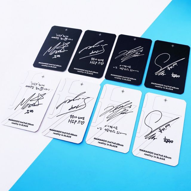 Set card Mamamoo (2 mặt)