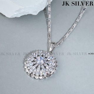 Dây chuyền nữ mạ bạc Ý cao cấp JK Silver U.daychuyen446