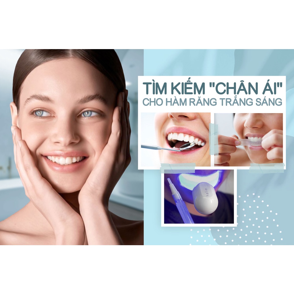 [Mã COSLXT5 giảm 10% đơn 600K] Máy Tẩy Trắng Răng Halio Professional Teeth Whitening Enhancer (kèm Bút tẩy trắng)