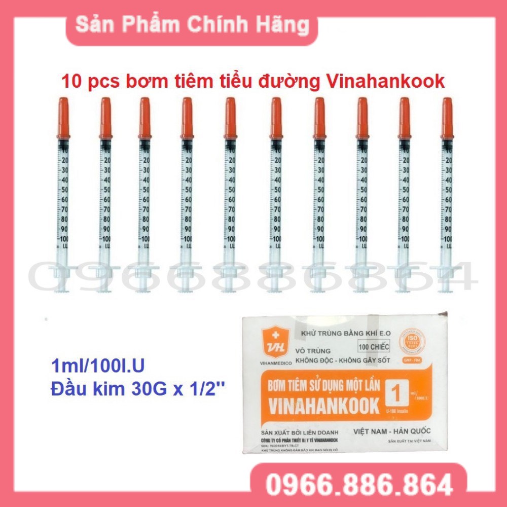 1 HỘP 100 kim tiểu đường ống 1cc, dành cho Filler và SPA