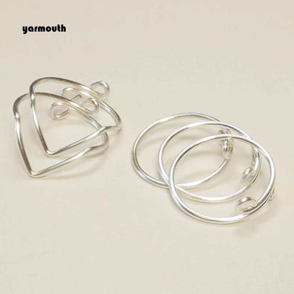 Set 5 Nhẫn Đeo Khớp Ngón Tay Kim Loại Thời Trang Nữ