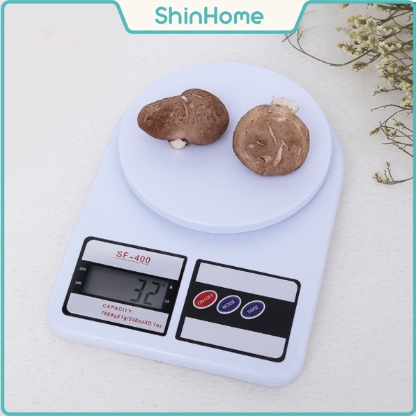 Cân điện tử nhà bếp gia đình nhỏ gọn SF 400 làm bánh (chính xác cao-kèm pin)