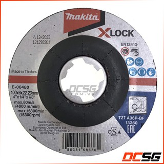 Đĩa mài kim loại xlock 100x6mm makita e-00480